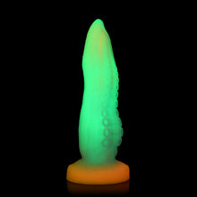 Load image into Gallery viewer, Creature Cocks Tenta-Cock Glow-In-The-Dark Silicone Dildo