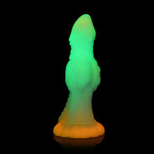 Load image into Gallery viewer, Creature Cocks Galactic Cock Alien Creature Glow-In-The-Dark Silicone Dildo