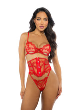 Load image into Gallery viewer, LI716 - Baroque Heart 3-Piece Waspie Set
