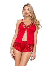 Load image into Gallery viewer, LI642 - Rouge Bow 2-Piece Camisole Lounge Set