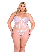 Load image into Gallery viewer, LI686 - Peony Paradise Bridal 2-Piece Bustier Set