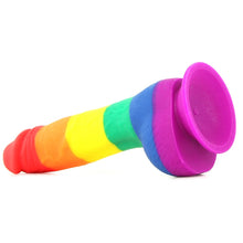Load image into Gallery viewer, Colours Pride Edition 6" Silicone Dildo in Rainbow