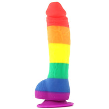 Load image into Gallery viewer, Colours Pride Edition 6" Silicone Dildo in Rainbow