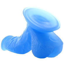 Load image into Gallery viewer, Glow Dicks 7" Light Show Dildo in Blue