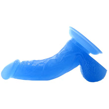 Load image into Gallery viewer, Glow Dicks 7" Light Show Dildo in Blue