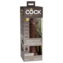 Load image into Gallery viewer, King Cock Elite 7" Dual Density Vibe Silicone Cock