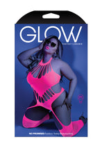 Load image into Gallery viewer, No Promises Bodystocking Neon Pink