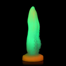Load image into Gallery viewer, Creature Cocks Tenta-Cock Glow-In-The-Dark Silicone Dildo
