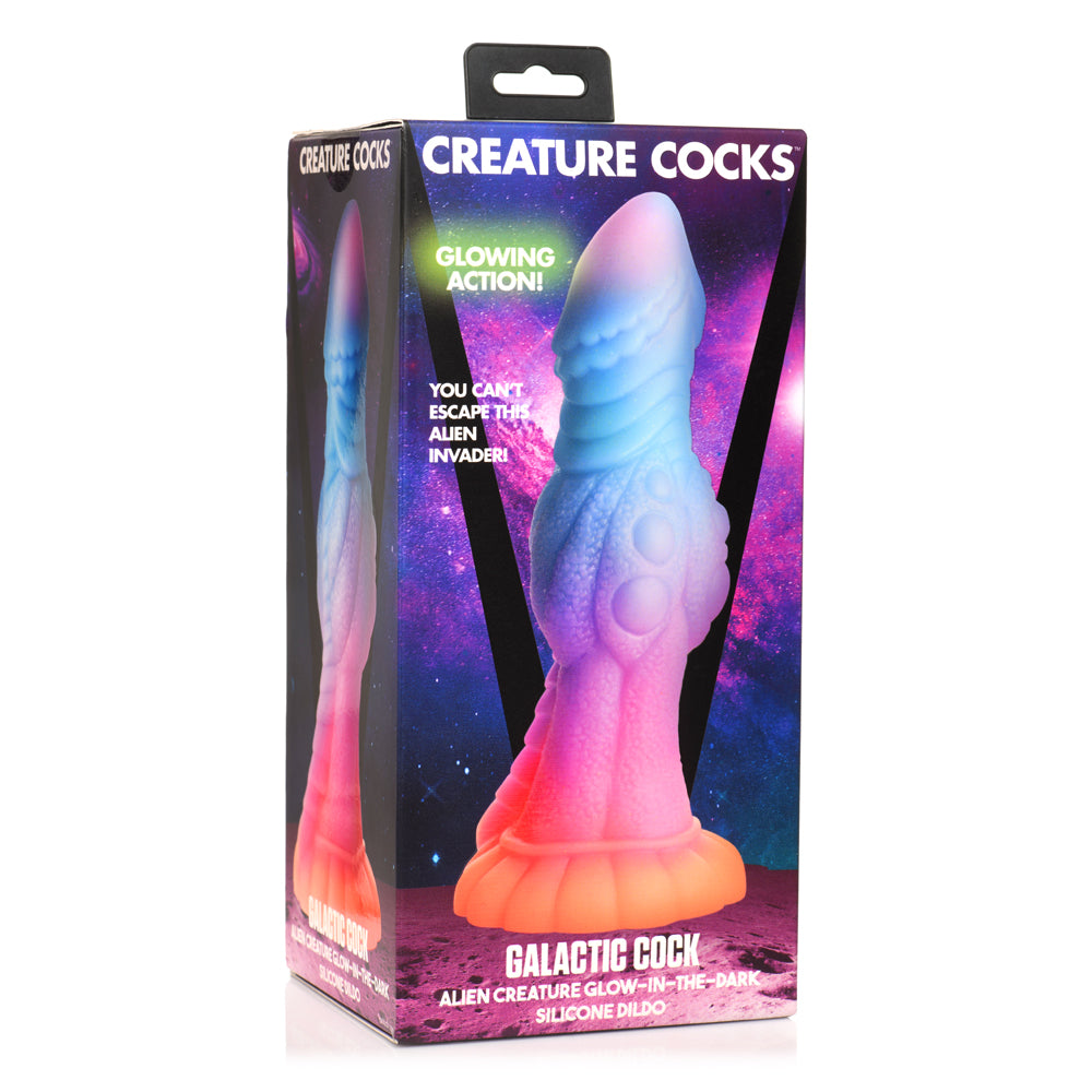 Creature Cocks Galactic Cock Alien Creature Glow-In-The-Dark Silicone Dildo