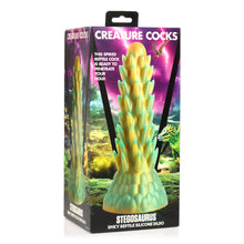 Load image into Gallery viewer, Creature Cocks Stegosaurus Spiky Reptile Silicone Dildo
