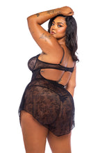 Load image into Gallery viewer, LI714 - Belle Noir 3-Piece Garter Skirt Set
