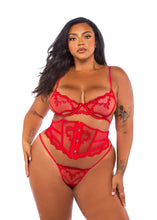 Load image into Gallery viewer, LI716 - Baroque Heart 3-Piece Waspie Set
