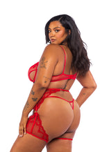Load image into Gallery viewer, LI720 - Baroque Heart 3-Piece Chaps Set
