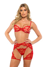Load image into Gallery viewer, LI720 - Baroque Heart 3-Piece Chaps Set
