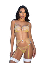 Load image into Gallery viewer, LI726 - Gilded Beauty 3-Piece Garter Set
