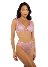 Load image into Gallery viewer, LI729 - Think Pink Rhinestone Tube 2-Piece Short Set
