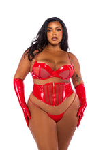 Load image into Gallery viewer, LI748 - Midnight Minx 3-Piece Waspie Set
