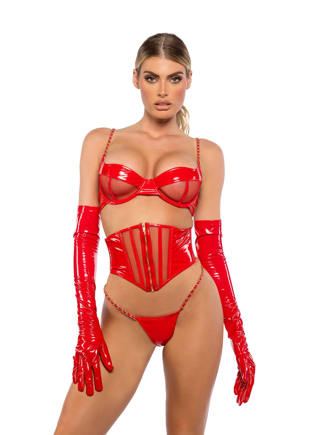LI748 - Midnight Minx 3-Piece Waspie Set