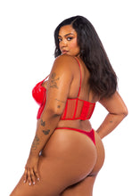 Load image into Gallery viewer, LI749 - Midnight Minx 2-Piece Bustier Set
