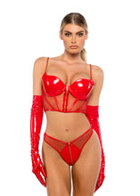 Load image into Gallery viewer, LI749 - Midnight Minx 2-Piece Bustier Set
