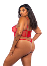 Load image into Gallery viewer, LI761 - Peppermint Kiss 2-Piece Bustier Set
