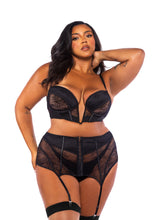 Load image into Gallery viewer, LI765 - Belle Noir Babydoll 2-Piece Set
