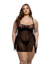 Load image into Gallery viewer, LI796 - Cherry Delight Babydoll 2pc Set
