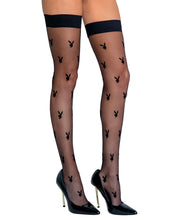 Load image into Gallery viewer, PBLI122 - Playboy Bunny Noir Stockings
