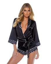 Load image into Gallery viewer, PBLI151 - Playboy Bunny Smoke Lounge Romper
