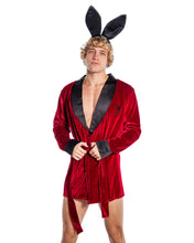 Load image into Gallery viewer, PBLI167 - Playboy Mens Smoke Lounge Robe
