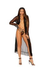 Load image into Gallery viewer, Long sleeve dotted mesh robe
