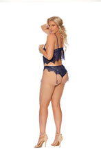 Load image into Gallery viewer, Eyelash lace cami top with underwire demi cups
