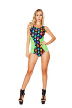 Load image into Gallery viewer, 3275 - Two Tone Romper with Sheer Detail
