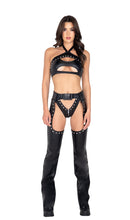 Load image into Gallery viewer, 3977 - Studded Faux Leather Chaps
