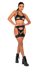 Load image into Gallery viewer, 6119 - Studded Top with Underboob Cutout
