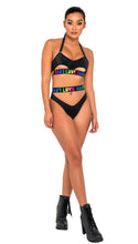 Load image into Gallery viewer, 6146 - Pride Bikini Top with Underboob Cutout
