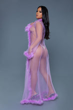 Load image into Gallery viewer, BW1650LAV Marabou Robe
