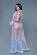 Load image into Gallery viewer, BW1650PW Marabou Robe
