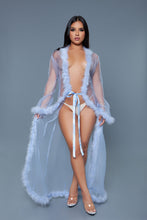 Load image into Gallery viewer, BW1650PW Marabou Robe
