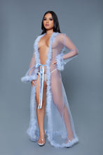 Load image into Gallery viewer, BW1650PW Marabou Robe
