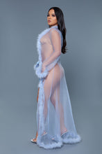 Load image into Gallery viewer, BW1650PW Marabou Robe
