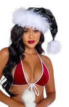 Load image into Gallery viewer, C201 - Vinyl &amp; Faux Fur Santa Hat
