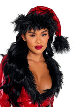 Load image into Gallery viewer, C201 - Vinyl &amp; Faux Fur Santa Hat

