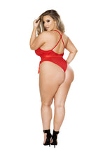 Load image into Gallery viewer, LI217 -  - Feminine Bow Teddy with Bow &amp; Cross Strap Detail
