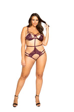Load image into Gallery viewer, LI325 - Strappy Crotchless Teddy with Underwire Support
