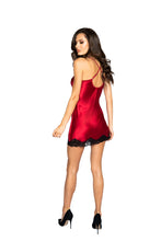 Load image into Gallery viewer, LI367 - Soft Satin Chemise with Lace Detail
