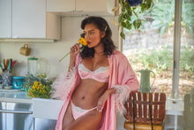 Load image into Gallery viewer, LI394 - 2pc Lace &amp; Satin Underwire Bra Set
