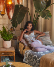 Load image into Gallery viewer, LI407 - 1pc Embroidered Lace &amp; Satin Bustier Set
