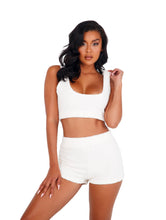 Load image into Gallery viewer, LI412 - 2pc Cozy &amp; Comfy Fuzzy Short Set
