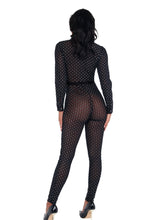 Load image into Gallery viewer, LI429 - Sheer Glittered Bodysuit with Cuffs
